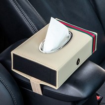 3채널블랙박스 화물차블랙박스 후방카메라룸미러 우븐 블랙 스트랩 클립 스타일 자동차 티슈 박스 1 개 썬, 02 A-Beige