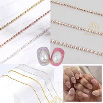 참체인 3종 0.8mm 볼참 네일체인 1.0mm 1.2mm 참스톤 볼체인 체인 네일 네일아트, 참체인co/실버0.8/약22cm