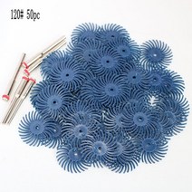 1인치 방사형 브리 슬 디스크 키트 연마 브러쉬 1/8 "3 2.35mm 샹크 디테일 휠 Dremel 로타리 공구 액, 02 50PC P120_02 3mm shank