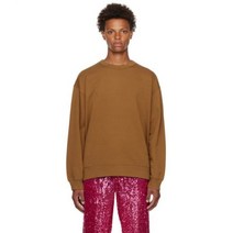 Dries Van Noten 브라운 코튼 스웻 셔츠 맨투맨 116170