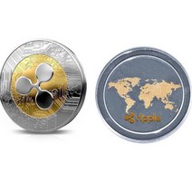 리플 코인 XRP CRYPTO 기념 수집가 동전 선물 아트 컬렉션 물리적 금 1 개