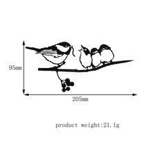 나무 가지 장식에 야외 금속 새 강철 동상 실루엣 장식 내구성 얼굴이없는 그놈 정원 장식 나무 조각, 작은 새