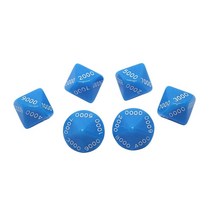 수학 교육 보조 게임 멀티 페이스 주사위 장난감, 단일사이즈, 6개 천주사위