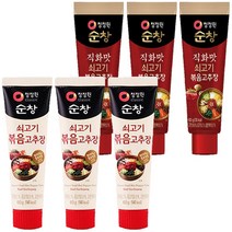 청정원 쇠고기3개 + 직화맛3개 볶음 고추장, 1개