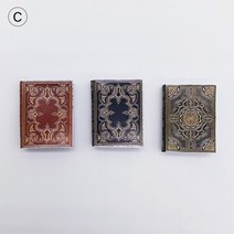 북눅 만들기 책꽂이 미니어처 하우스 DIY 틈새 책장 3/4/5Pcs 1/12 스케일 인형 집 빈티지 미니어처 책 모, 27 style 27