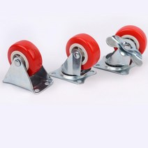 DIY 가구 카트 제작 부품 이동 바퀴 간편운반 바스켓부착 아일랜드식탁 왜건 장식장 수납장, 1개, 회전형+브레이크