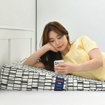 역류성 식도염 방지 베개 스트레칭 기능성 경사베개 웨지필로우, 다크그레이