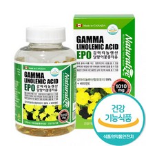 감마리놀렌산 달맞이꽃종자유 180캡슐 콜레스테롤 비타민E 혈행개선 영양제 월경 변화상태 면역과민반응 피부상태 개선, 1병, 1010mgx180캡슐