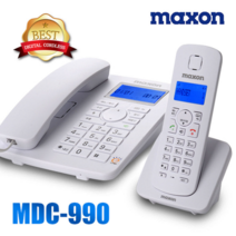 맥슨 디지털 유무선전화기 MDC-990 발신자표시 사무실 전화기, MDC-990화이트유무선전화기