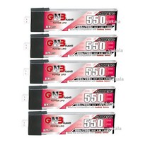 드론 날개 부품 최대 100C GNB 1S HV 3.8v 550mAh 50C 4.35V Lipo 배터리 및 충전기 FPV RC 레이싱 드론용 예비 액세서리 VS 250mah 3., [01] WHITE