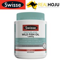스위스 오메가3 무취 피쉬오일 1000mg 500캡슐, 1g