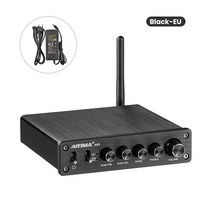 AIYIMA TPA3116 AMPLIFICADOR 서브 우퍼 오디오 블루투스 사운드 앰프 2.1 50WX2 100W HIFI TPA3116D2 디지털 파워 홈 앰프, 러시아|Black With EU Plug