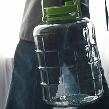 담금주 매실청 매실주 통 청담는 대형 특대형 유리 병 담근주 육수 10L 12L 15L 18L 숨마개 발효 기능성