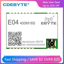 S2-LP 433MHz RF 모듈 장거리 1km 16dBm 무선 트랜시버 수신기 SPI CDEBYTE 저전력 소비 스탬프 홀/IPEX