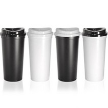 리유저블 텀블러 무독성 친환경 콜드컵 500ml, 화이트블랙, 1개