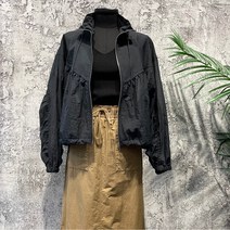 시슬리 하이넥 셔링숏점퍼 SAJPF2331 DG