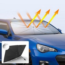 바보사랑 원터치차광막 차량 차량용 햇빛가리개우산 차양막소형.해지인