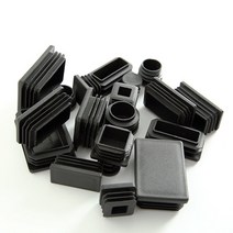 pvc관 pvc파이프 배관 부속 배관자재 연결 의자 다리 파이프용 블랙/화이트 인서트 15mm ~ 100mm 가구 사, 02 Black_03 32x32mm -6Pcs