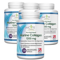 영국 인사이트 뉴트리션 Incite 마린 콜라겐 1200mg 120캡슐, 4팩