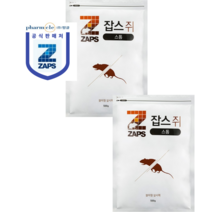 쥐약 스톰 쥐잡스 500g 살서제 + 먹이통 5개 증정, 2봉