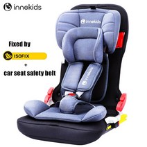 자동차 ISOFIX ECE R44/04 용 접이식 베이비 시트 9 개월부터 12 세까지 인증 유아용 부스터 어린이 카 안, 02 Blue