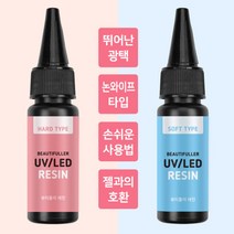 네일스케치 뷰티풀러 UV/LED 레진 25g 레진아트, 소프트타입