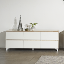 더웜하우스 빌리 1단 2단 3단 TV다이 거실장 서랍장 1200 1500, 2단1500(150cmx40cmx56.5cm), 고무화이트