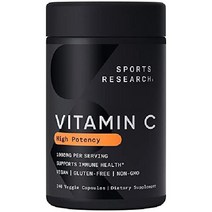 스포츠리서치 고함량 비타민씨 비타민C 아스코르브산 1000mg 240정