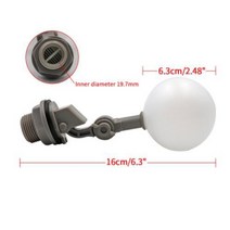 미니 플라스틱 플로트 밸브 dn15 123939 dn20 343939 inch arrival 조정 가능한 수족관 역삼투 시스템 float ball for water bowl, m