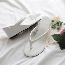 구두모모 컬러리 쪼리 웨지힐 샌들 (6cm)