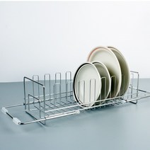 요시카와 스테인레스 사이드 식기건조대 길이조절 일제스텐 슬라이드