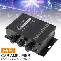 자동차우퍼 서브우퍼 스피커 ak270 hifi 스테레오 파워 앰프 audio for car 노래방 홈 시어터 2 channel class d sound amplifier usb, 없음