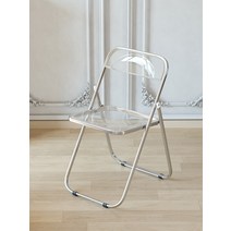 인테리어 의자 투명 아크릴 화장대 스튜디오 드레싱룸, 투명체어화이트업그레이드