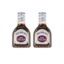 스위트 베이비 레이스 Sweet Baby Rays Vidalia Onion 비달리아 어니언 비베큐 소스 18oz(510g) 2팩, 1개, 1ml