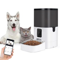 Pumpkii PUMPKII 카메라가 있는 자동 고양이 피더 4L 프로그래밍 가능한 강아지 사료 디스펜서 및 소형견용 반려동물 급식기