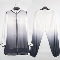 태극권복 새로운 무술 유니폼 중국 전통 민속 태극권 유니섹스 윙 천 정장 쿵푸 훈련 운동 복장