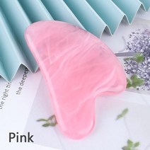 천연 옥 롤러 키트 뷰티 마사지 페이스 더블 헤드 마사지 롤러 페이셜 리프팅 바디 슬리밍 마사지, 12 pink