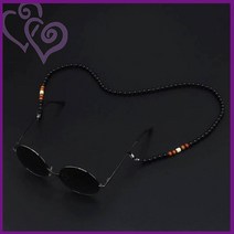 안경 줄 아크릴 블랙 마스크 스트랩 염주 가방 걸이 레트로 비즈 추천 체인 선글라스 홀더 코디 기타 생활 잡화 패션 패셔니스타