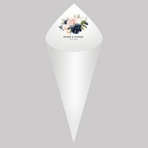 브라이덜샤워소품 30Pcs 된 결혼식 콘 백서 크기 16x16cm 신부 샤워 파티 호의에 대 한 사용자 정의 이름 날짜 색종이 토스, [28] 028