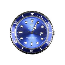 디그립 차량용 시계 송풍구 거치대 인테리어 악세사리 장식품, 블루(BLUE)