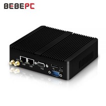 BEBEPC 팬리스 미니 PC 인텔 셀러론 J1900 N2830 듀얼 LAN 윈도우 호환, 01 2G RAM 32GB SSD WiFi, 03 Celeron J1800 2 LAN