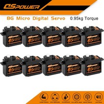로봇 고토크 RC 방수 모터 알씨카서보 서보모터 미니 DSpower 1/5/10/20PCS S005 8g 마이크로 디지털 서보 SCX24 자동차 WLtoys k969 k989 k9, 1PCS