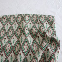 취미 퀼트 diy 도구 INS- 스타일 아름다운 심플 다이아몬드 컬러풀 튤립 스트레치 니트 패션 패브릭 DIY, [01] 0.5x1.6yard, [01] Picture color
