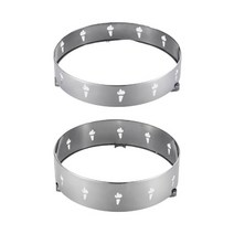 에코벨 가스렌지 화력증가기 중형(5.5cm)_업소가스화력증가기 가스세이버 가스불바람막이 버너바람막이, 1개, 실버(원형)