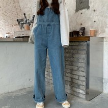 데님오버롤 오버롤팬츠 데님점프슈트 멜빵바지 연청/진청