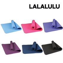 라라루루 TPE 6mm 냄새없는 천연고무 미끄러지지 않는 논슬립 요가매트, 퍼플