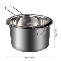 퐁듀기계 1 세트 더블 보일러 냄비 왁스 캔디 초콜릿 녹는 끓는 물 사탕, 400ml
