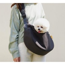 강아지슬링백 이동가방 쿠션 산책가방 포대기 카시트 애견가방 강아지가방 애견슬링백 강아지이동가방, 네이비 블루