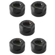 다목적 목공기계CNC 밀링 척 거치대 선반용 콜릿 클램핑 너트 5X ER20, 01 Black