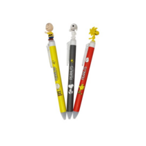 피너츠 스누피 마스코트 볼펜 0.5mm 핵심 A 3종세트, 스누피+찰리브라운+우드스탁, 5세트